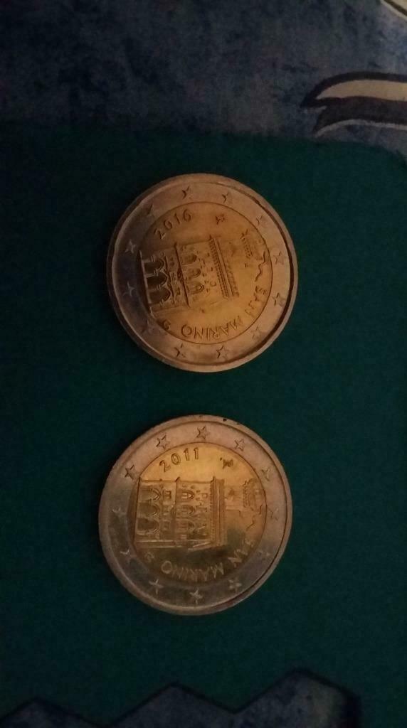 monnaie Saint Marino, Monnaie en vrac, Argent, Enlèvement, 2 euros