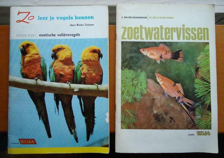 2 boeken "Zo leer je vissen / vogels kennen" van Rizla Vloei, Verzamelen, Merken en Reclamevoorwerpen, Zo goed als nieuw, Overige typen