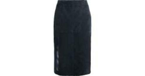 Ongedr gevoerde suede pencil rok Iris & Ink, midnight blue, Kleding | Dames, Rokken, Nieuw, Maat 36 (S), Blauw, Knielengte, Verzenden