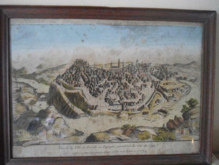 Rare Ancienne Gravure Aquarelle Originale 18 ème siècle, Antiquités & Art, Art | Eaux-fortes & Gravures, Enlèvement ou Envoi