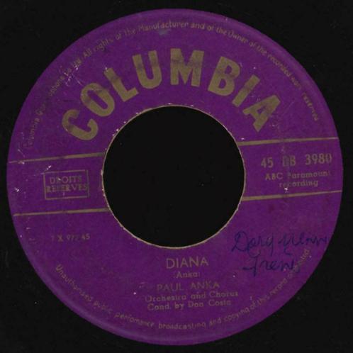 Paul Anka ‎– Diana / Don't Gamble With Love '7, CD & DVD, Vinyles Singles, Utilisé, Pop, 7 pouces, Enlèvement ou Envoi
