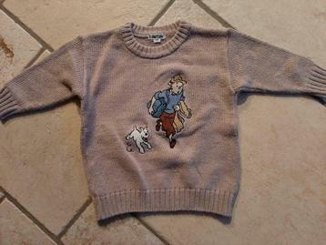 Prachtige Pull Tintin 2 jaar, Garçon, Enlèvement ou Envoi, Pull ou Veste, Comme neuf
