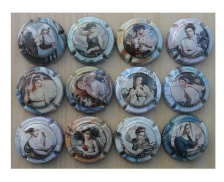 Champagne capsules - Jobert M&S 4 Calendrier (L 7705), Collections, Collections Autre, Comme neuf, Envoi