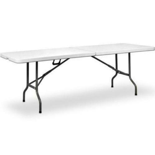 garage Vermenigvuldiging prachtig ② Grote Klaptafel / Campingtafel Vouwtafel 240 x 76 x 74 cm. —  Tuinmeubel-accessoires — 2dehands