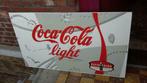 Oude Coca-Cola Light Plate Dubbelzijdig 1995, Verzamelen, Merken en Reclamevoorwerpen, Reclamebord, Ophalen of Verzenden, Zo goed als nieuw
