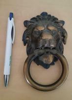 Bronze Heurtoir de porte tête de lion, Enlèvement, Utilisé