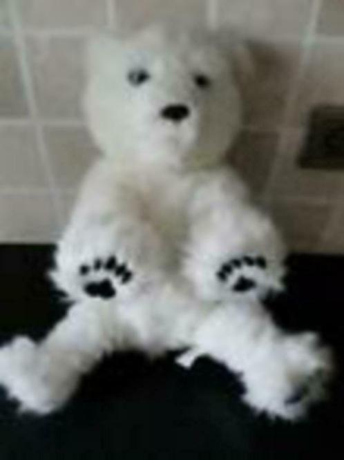 knuffel ijsbeer met geluid, Enfants & Bébés, Jouets | Peluches, Comme neuf, Ours, Enlèvement ou Envoi