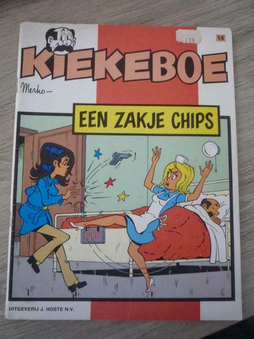 Kiekeboe - nr 14 - Een zakje chips - 1e druk 1980- Hoste uit, Livres, BD, Utilisé, Une BD, Enlèvement ou Envoi