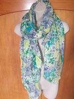 NEUF foulard fleurs vert/blanc, Taille 38/40 (M), Sans, Enlèvement ou Envoi, Neuf