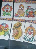 6 grote zelfklevende raamdecoraties :Carnaval €5/stuk, Ophalen of Verzenden