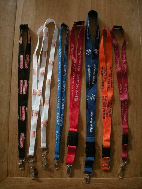 Lot sleutelhanger / houtouw / lanyard / keycord, Verzamelen, Sleutelhangers, Nieuw, Ophalen of Verzenden
