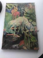 Impressionistisch paard schilderijlijst SYNTHETISME 1950 HST