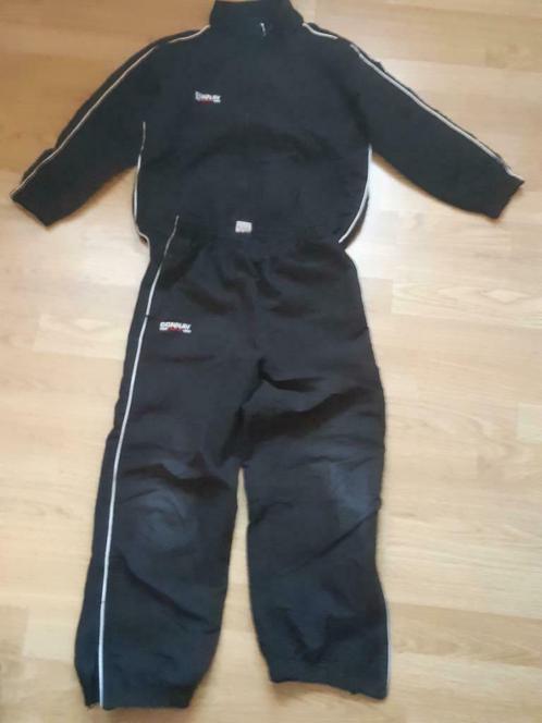 jogging/trainingspak bloes + broek Donnay 7-8 j.-zwart, Kinderen en Baby's, Kinderkleding | Maat 170, Broek, Ophalen