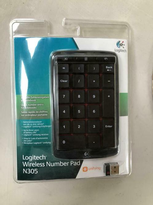 Logitech draadloos numeriek klavier N305, Informatique & Logiciels, Claviers, Neuf, Numerique, Sans fil, Enlèvement ou Envoi