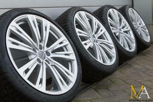 20 inch originele Audi A6 4G velgen + Pirelli zomerbanden, Autos : Pièces & Accessoires, Pneus & Jantes, Pneus et Jantes, Pneus été