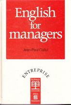 English for managers., Boeken, Engels, Nieuw, Ophalen of Verzenden, De boeck