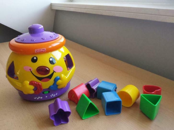 Fischer-Price Vormentrommel, Kinderen en Baby's, Speelgoed | Fisher-Price, Zo goed als nieuw, Overige typen, Met licht, Met geluid