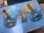 set van 3 Spaanse wijnkaraffen, Nieuw, Glas, Effen, Overige typen