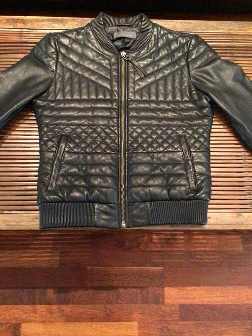 Padded leather bomber jacket size S IKKS initial price 600e, Vêtements | Hommes, Vestes | Hiver, Comme neuf, Taille 46 (S) ou plus petite