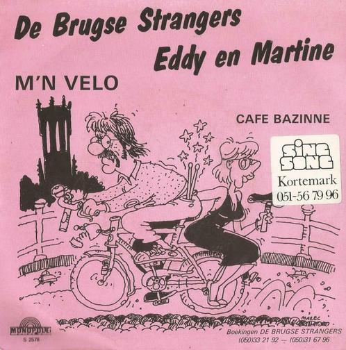 De Brugse Strangers – M’n velo / Cafe Bazinne – Single, CD & DVD, Vinyles Singles, Single, En néerlandais, 7 pouces, Enlèvement ou Envoi