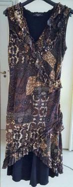 robe été cache 3/4 cœur ton bruns fleurs léopard doublée 40, Vêtements | Femmes, Robes, Pourquoi Pas, Enlèvement ou Envoi, Comme neuf