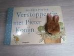 Boekje met vingerpopje 'Vertstoppertje met Pieter Konijn', Enlèvement, Utilisé, Beatrix Potter, 2 à 3 ans