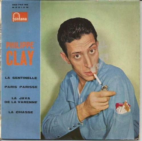 45T Philippe Clay La Sentinelle Fontana 460742 - France 1961, CD & DVD, Vinyles | Autres Vinyles, Autres formats, Enlèvement ou Envoi
