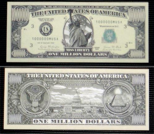 USA 1 Million Dollar Bankbiljet 'Miss Liberty' - UNC - Crisp, Timbres & Monnaies, Billets de banque | Amérique, Billets en vrac