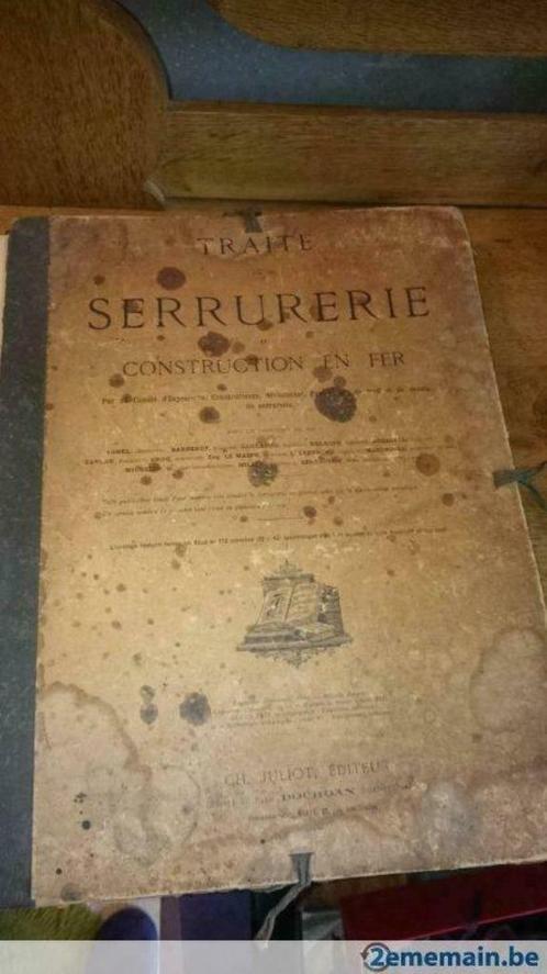 traité de serrurerie planches très anciennes 1889, Antiquités & Art, Curiosités & Brocante, Enlèvement