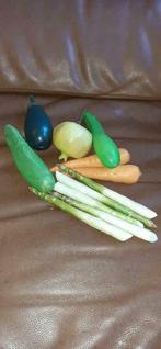 §  Lot de légumes vintage en plastique, Enlèvement ou Envoi