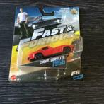 Fast & Furious Mattel Modelauto Chevy Corvette 1966 30/32 F8, Verzamelen, Ophalen of Verzenden, Nieuw, Film, Beeldje, Replica of Model