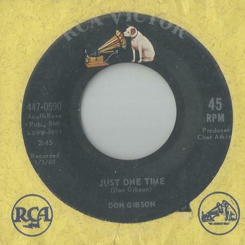 Don Gibson – Just one time / I can’t stop lovin’ you - Singl, CD & DVD, Vinyles Singles, Single, Country et Western, 7 pouces