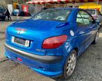 Peugeot 206cc cabrio 1.6i complet ou pour pièces, Lichtmetalen velgen, Cabriolet, Handgeschakeld, 2 zetels