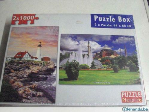 puzzel box 2 x 1000 pleasure - lighthouse + istanbule NIEUW, Kinderen en Baby's, Speelgoed | Kinderpuzzels, Nieuw, Ophalen of Verzenden