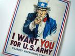 Uncle Sam & "I want you for US Army", Antiquités & Art, Enlèvement ou Envoi