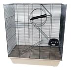 Rattenkooi Rat 70 Zwart-Beige, Nieuw, 60 tot 90 cm, Kooi, Rat