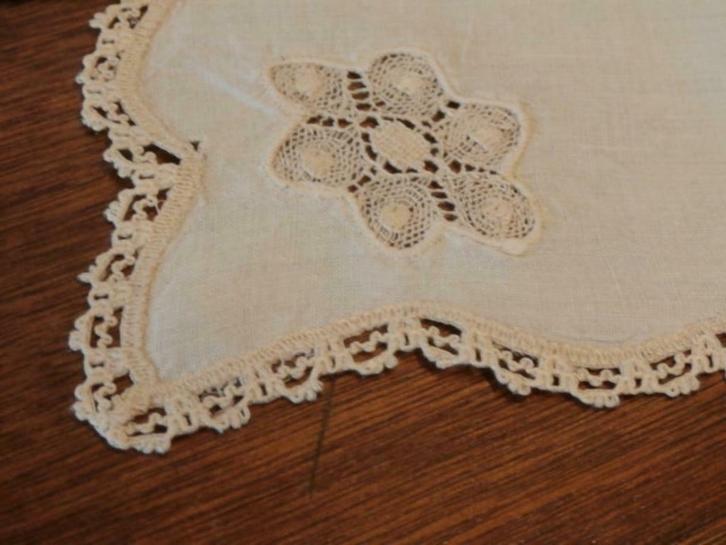 Antieke servetten( 7 ), Antiek en Kunst, Antiek | Tapijten, Tafelkleden en Textiel, Ophalen of Verzenden