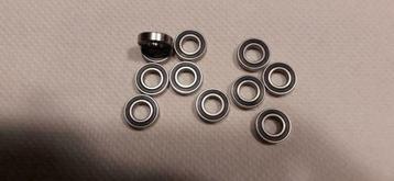 11 kogellagers 8x16x4 mm met rubberen afdichting