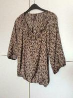 Blouse NafNaf 36/38, Kleding | Dames, Maat 38/40 (M), Bruin, Ophalen of Verzenden, Zo goed als nieuw
