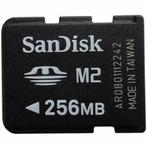 SanDisk 256mb M2 Memory Stick Micro Card Sdmsm2-256 Genuine, Audio, Tv en Foto, Foto | Geheugenkaarten, Minder dan 2 GB, Smartphone