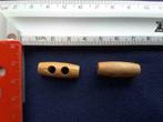 Lot de 3 Boutons buchettes en bois 2 trous 25 mm, Bouton ou Boutons, Enlèvement ou Envoi, Neuf