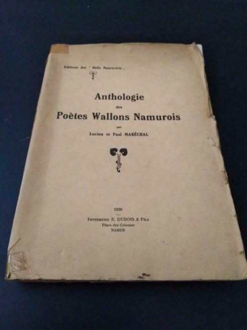 Anthologie des Poètes Wallons Namurois, Lucien Maréchal, Livres, Poèmes & Poésie, Utilisé, Enlèvement ou Envoi