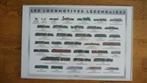 Poster Legendarische locomotieven met lijst 70x100cm, Ophalen, Gebruikt, Locomotief