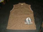 Gecko Hemd zonder mouwen bruin met tekening Small, Kleding | Dames, Ophalen of Verzenden, Nieuw, Maat 36 (S), Bruin