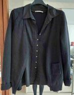 chemisier cardigan blouse noir gilet laine attaché Pauline B, Taille 36 (S), Noir, Porté, Enlèvement ou Envoi