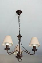 Plafond verlichting luster, Ophalen of Verzenden, Zo goed als nieuw, Metaal, Landelijk