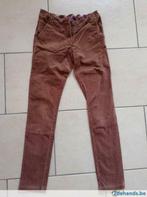 Bruine velourse lange broek, Ophalen of Verzenden, Gebruikt, Meisje, Broek