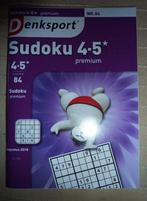 Denksport Sudoku 4-5*, Hobby en Vrije tijd, Denksport en Puzzels, Nieuw, Overige typen, Ophalen of Verzenden