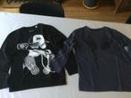 2 T-shirts lange mouw - maat 140, Jongen, Zo goed als nieuw, Shirt of Longsleeve, Ophalen