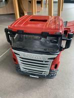 SCANIA vrachtwagen met dieplader Bruder, Kinderen en Baby's, Speelgoed |Speelgoedvoertuigen, Ophalen of Verzenden, Gebruikt